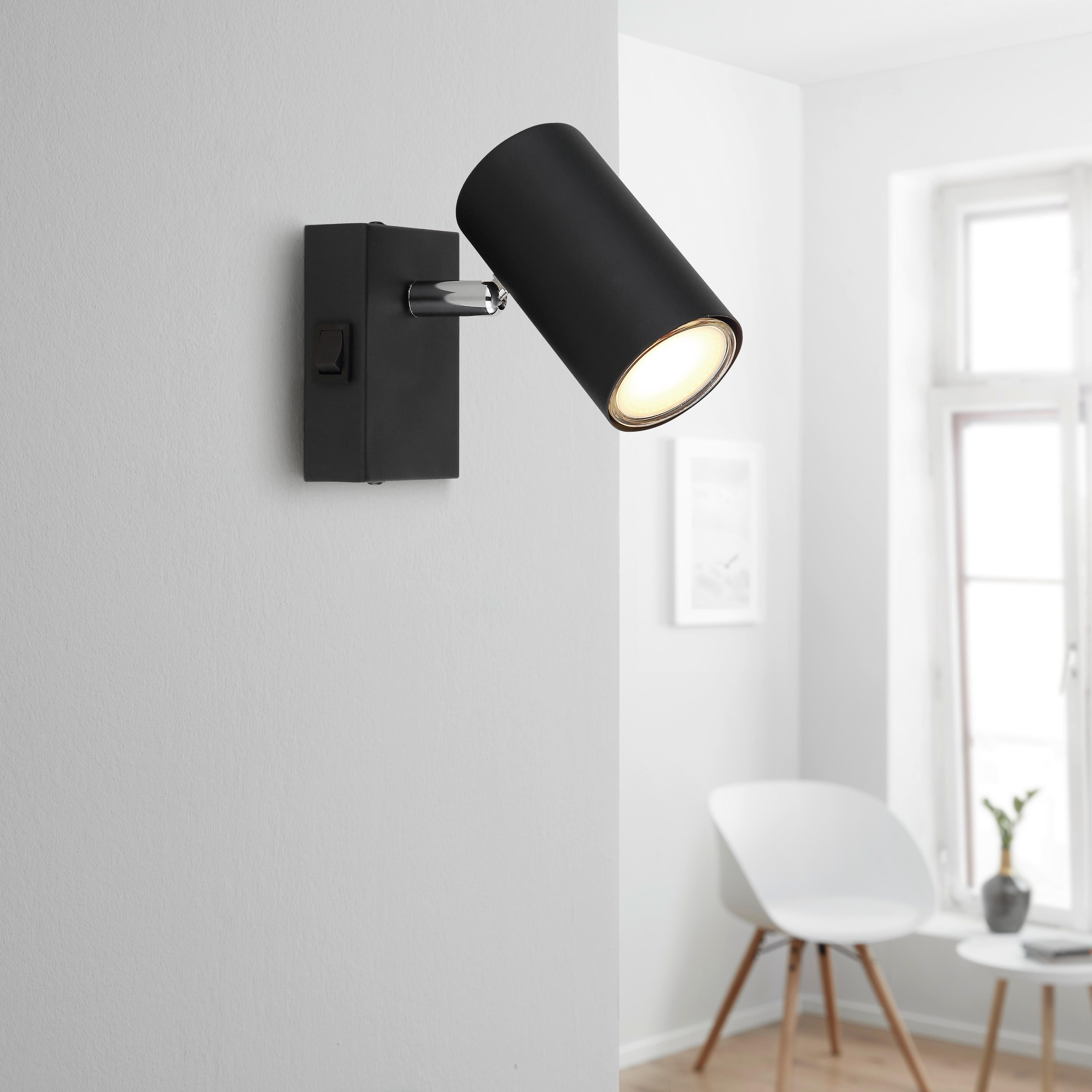 Spotlámpa Witmo - króm/fekete, Modern, fém (7/10cm) - Best Price