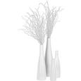 Dekozweig Eva in Silber - Silberfarben, MODERN, Kunststoff (64cm) - MÖMAX modern living