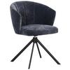 Stolica Marly - tamno siva/crna, Design, metal/tekstil (59/78/63cm) - Premium Living