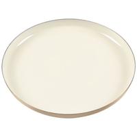 Dekotablett Windy Beige - Beige, Metall (11cm) - Mömax