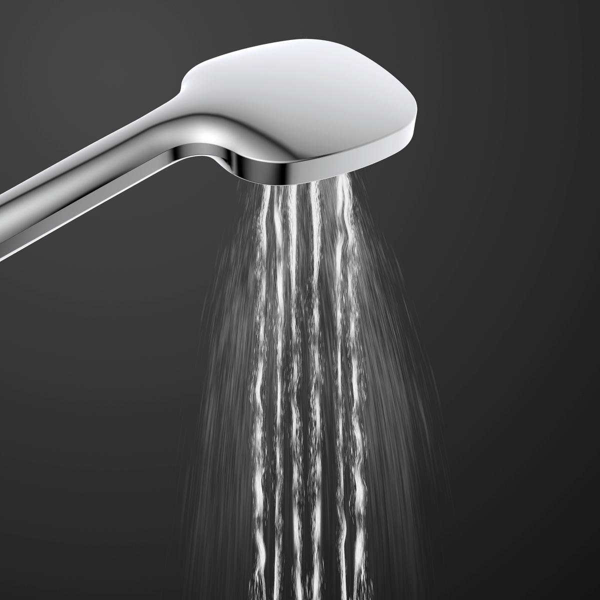 Überkopfbrauseset La Palma Chromfarben - Chromfarben, MODERN, Kunststoff (43/105/5cm) - Premium Living