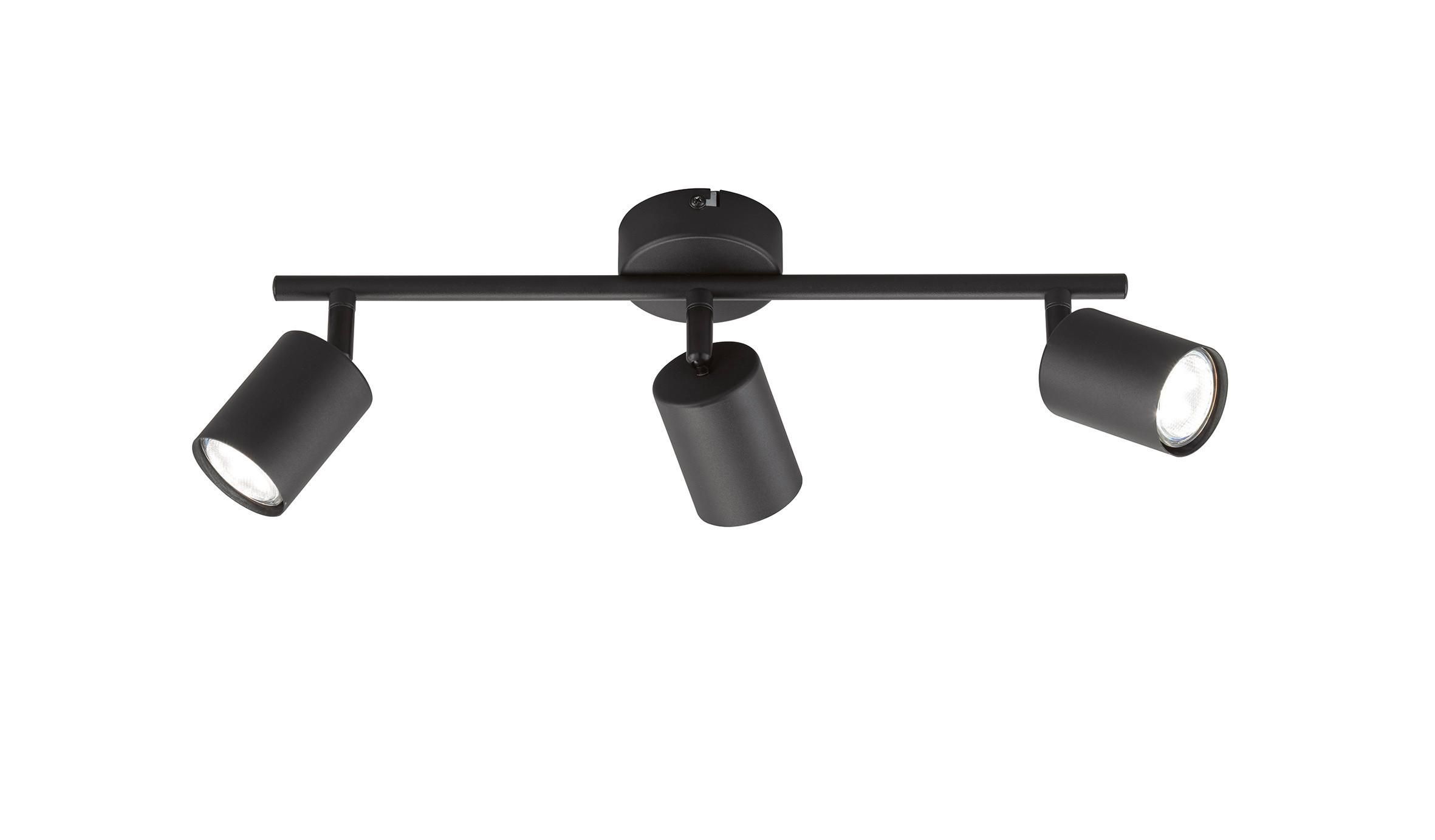 LED-Deckenleuchte Vano Schwarz max. 4 Watt - Schwarz, Basics, Metall (42/8/12cm) - Fischer & Honsel
