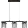 HÄNGLAMPA NERI - svart, Modern, metall/glas (72/15/140cm) - Modern Living