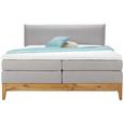 Boxspringbett in Grau ca. 180x200cm - Eichefarben/Grau, KONVENTIONELL, Holz/Textil (180/200cm) - Premium Living Boxspringbett in Grau ca. 180x200cm - Eichefarben/Grau, KONVENTIONELL, Holz/Textil (180/200cm) - Premium Living