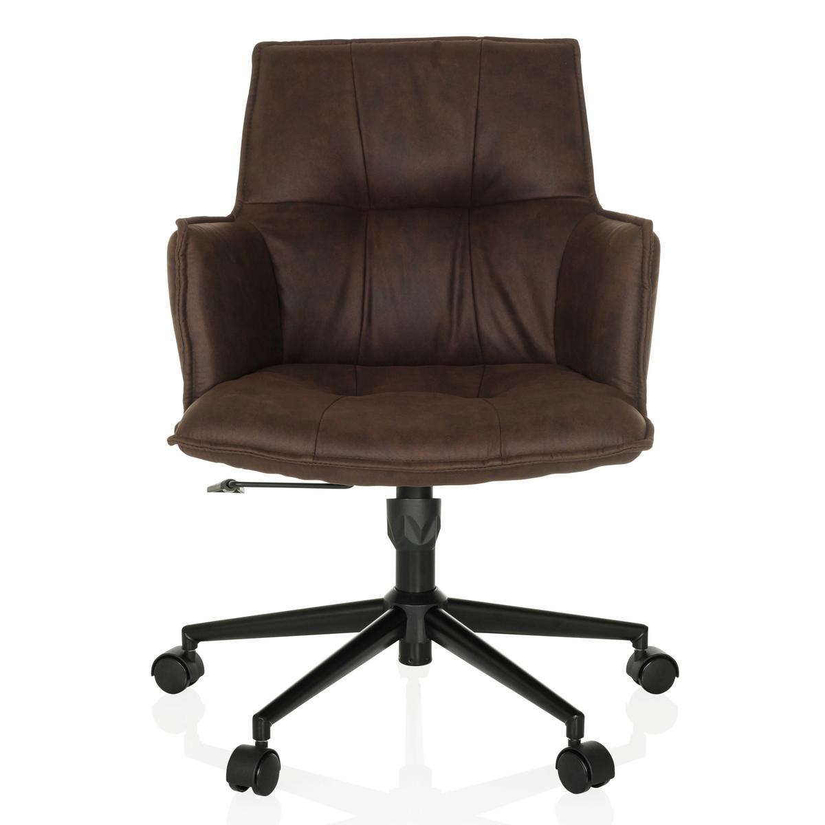 Drehstuhl Solao Life Dunkelbraun - Dunkelbraun/Schwarz, MODERN, Kunststoff/Textil (54/85/70cm) - MID.YOU