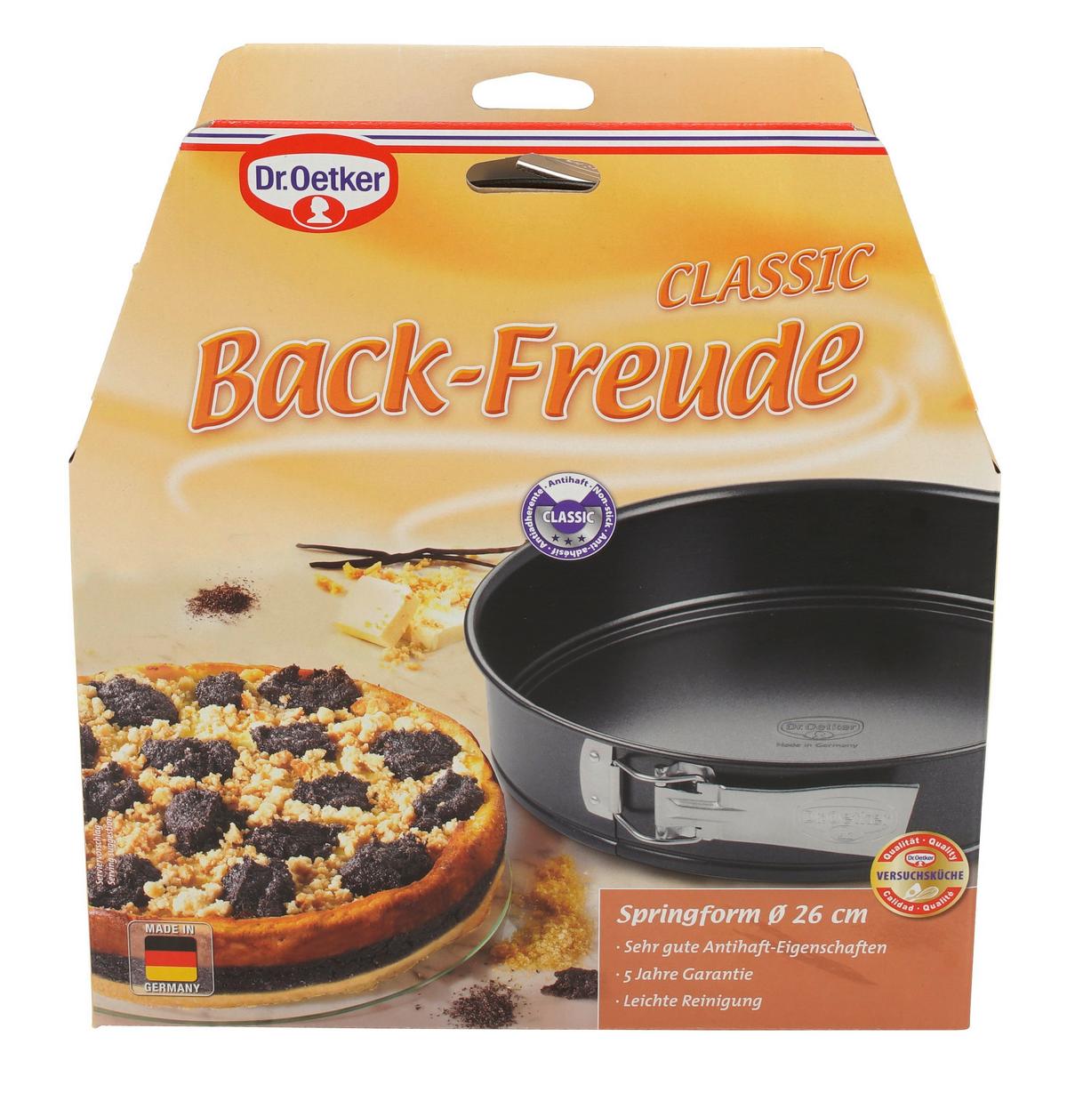 TORTOWNICA 2513 - czarny, Basics, metal (26/6,5cm) - Dr.Oetker