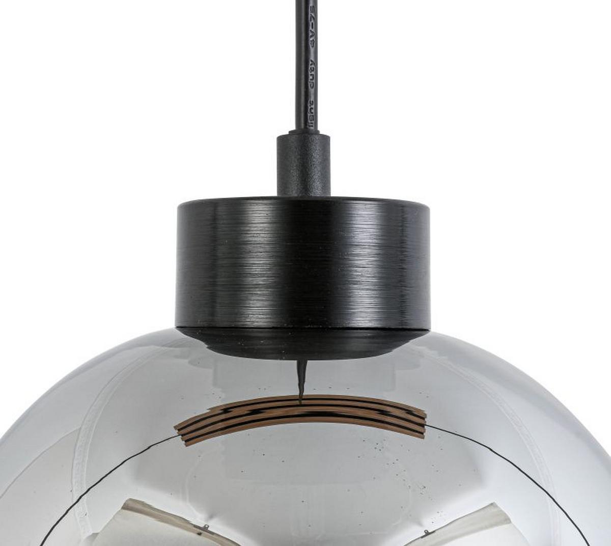 LAMPA WISZĄCA FLORIDA *SBN* - kolor dębowy/czarny, Basics, materiał drewnopochodny/tworzywo sztuczne (76/18/120cm) - Novel