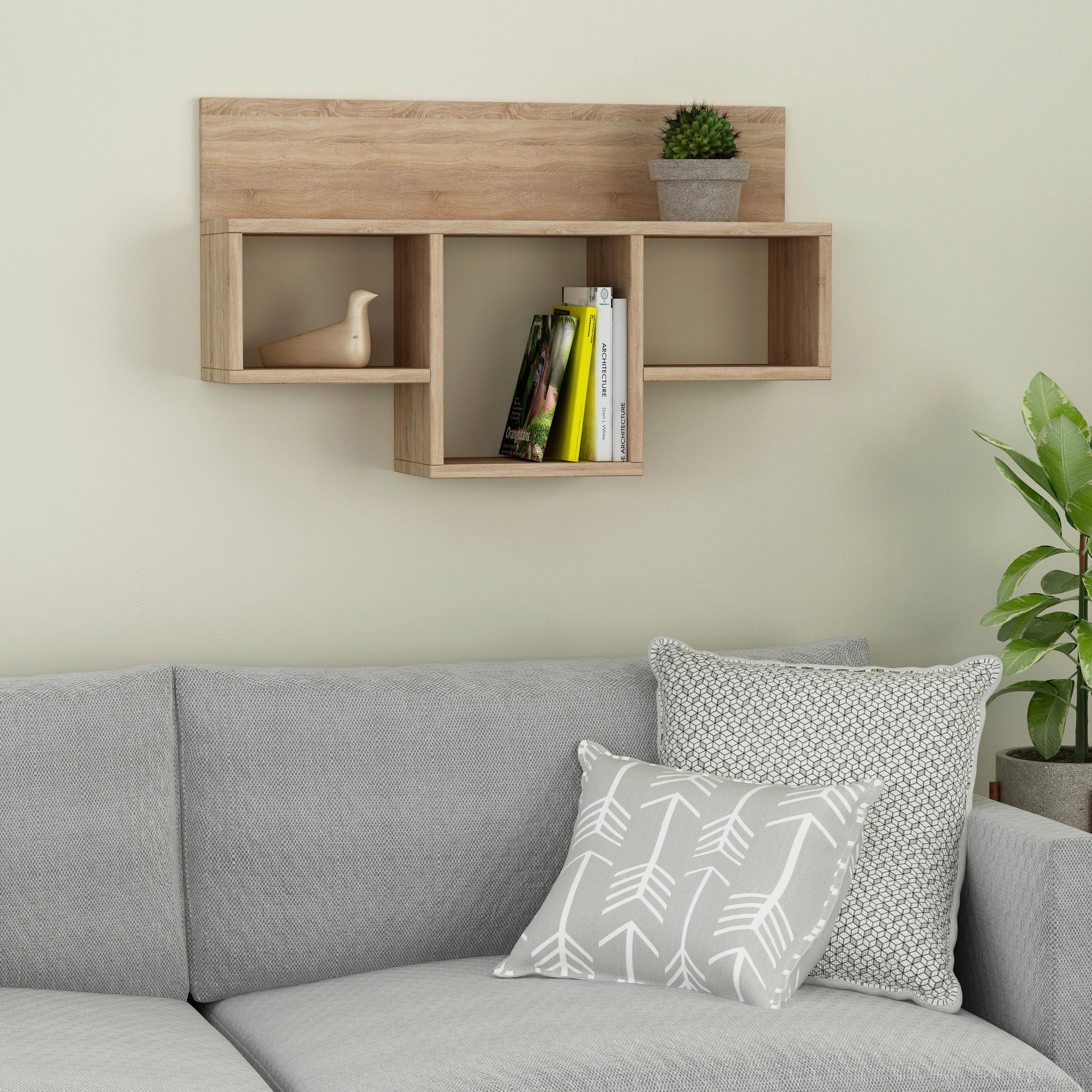 WANDBOARD TRAN REGAL - Eichefarben, Design, Holzwerkstoff (80/49/20cm) - Livetastic