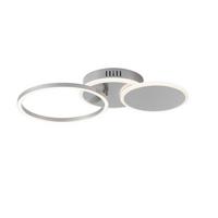 LED-Deckenleuchte Sevent in Silberfarben max. 25,5 Watt - Kunststoff/Metall (50/33,4/8,2cm)
