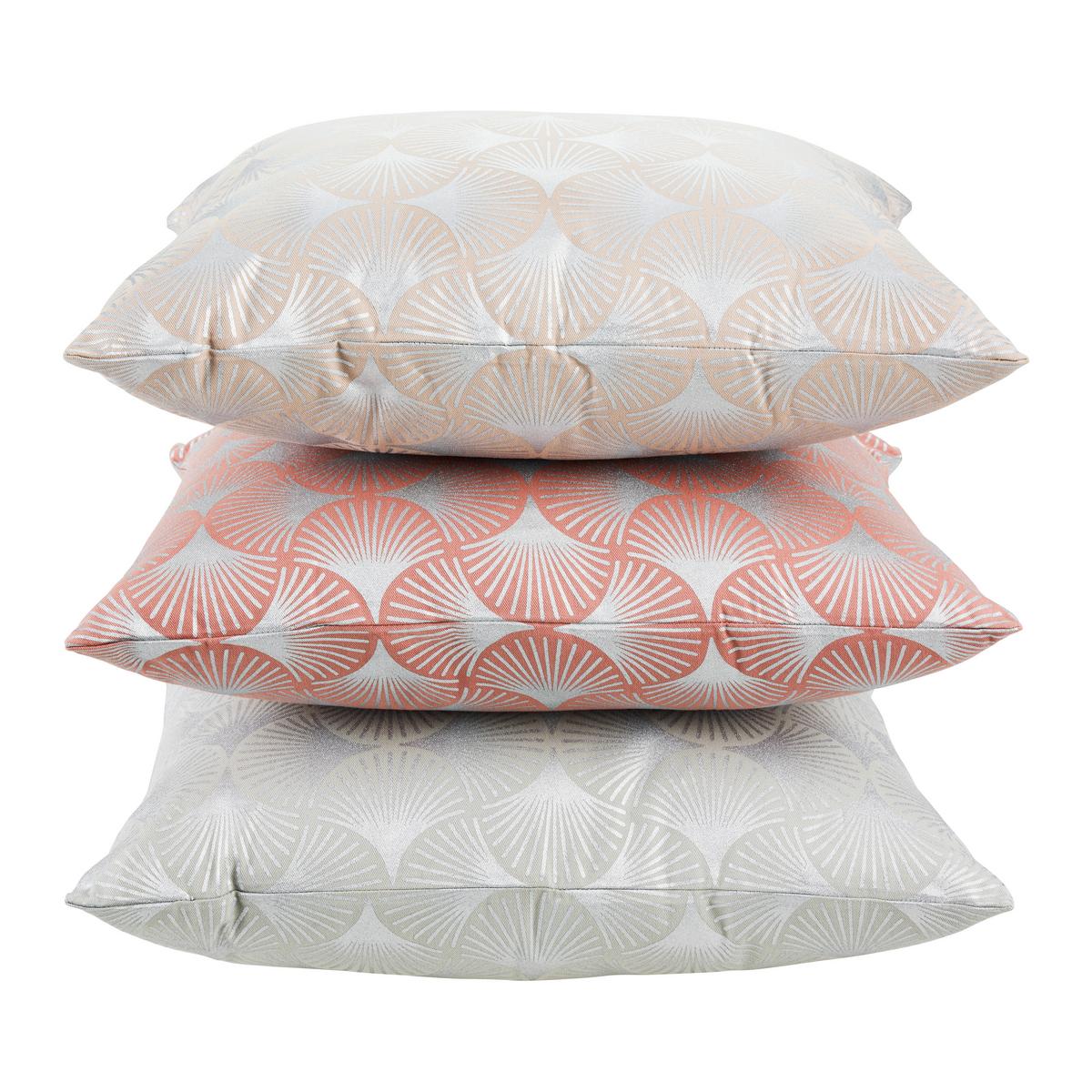 Díszpárna Shiny Gingko 45/45 - bézs/ezüstszínű, Romantik / Landhaus, textil (45/45cm) - Mömax