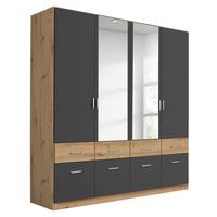 Ormar S Klasičnim Vratima Aalen - siva/boja aluminijuma, pločasti materijal/plastika (181/197/54cm) - Modern Living