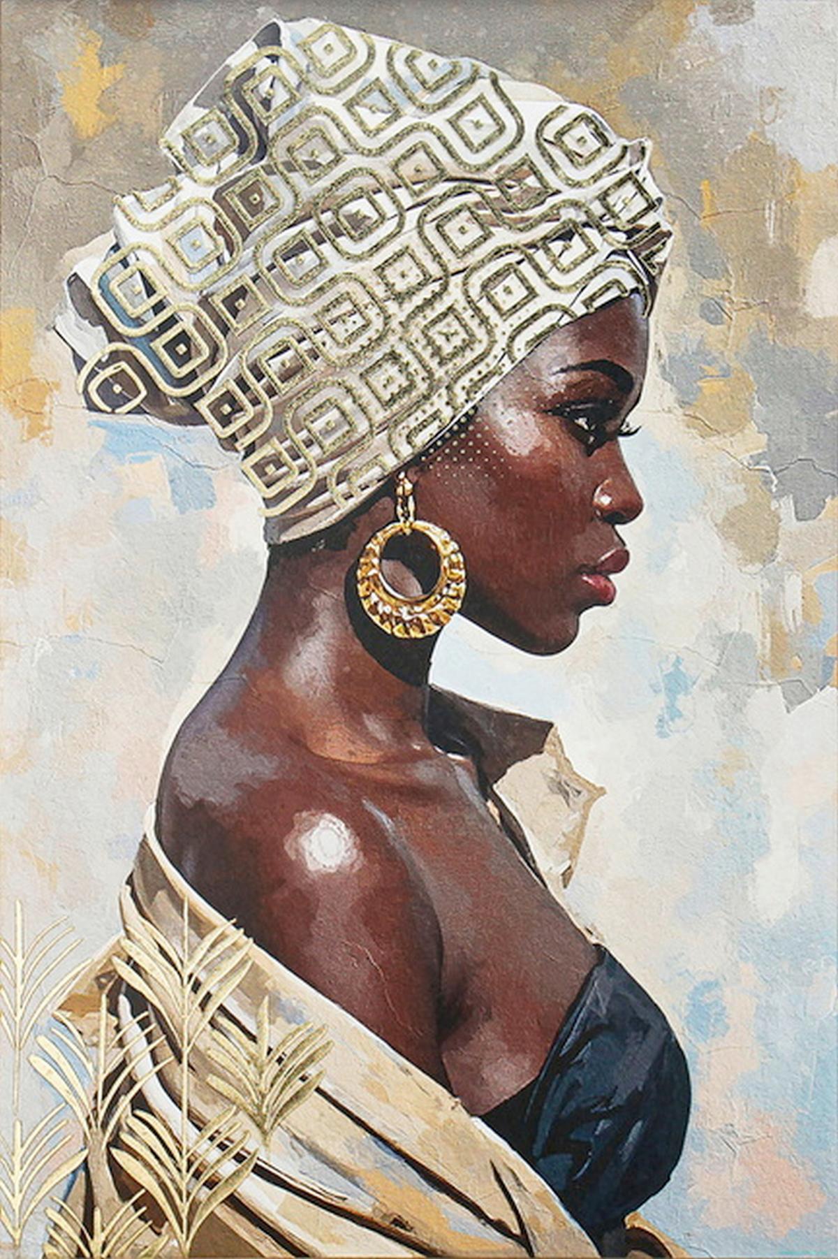 Tablou Mariam cca. 80x120 cm - multicolor, Modern, lemn/textil (80/120/3cm) - Mömax