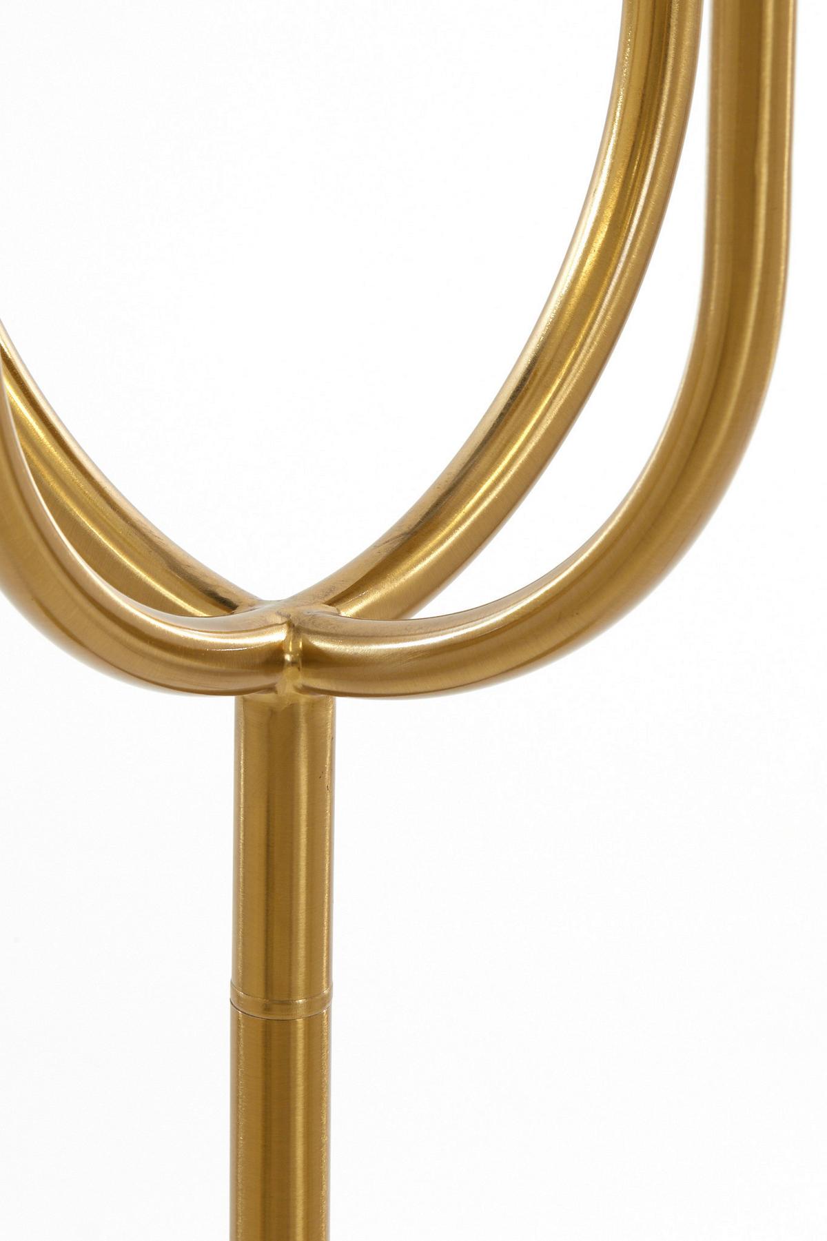 LAMPA STOJĄCA MAGDALA - kolor złoty, Design, metal (42/20/182cm) - Light & Living