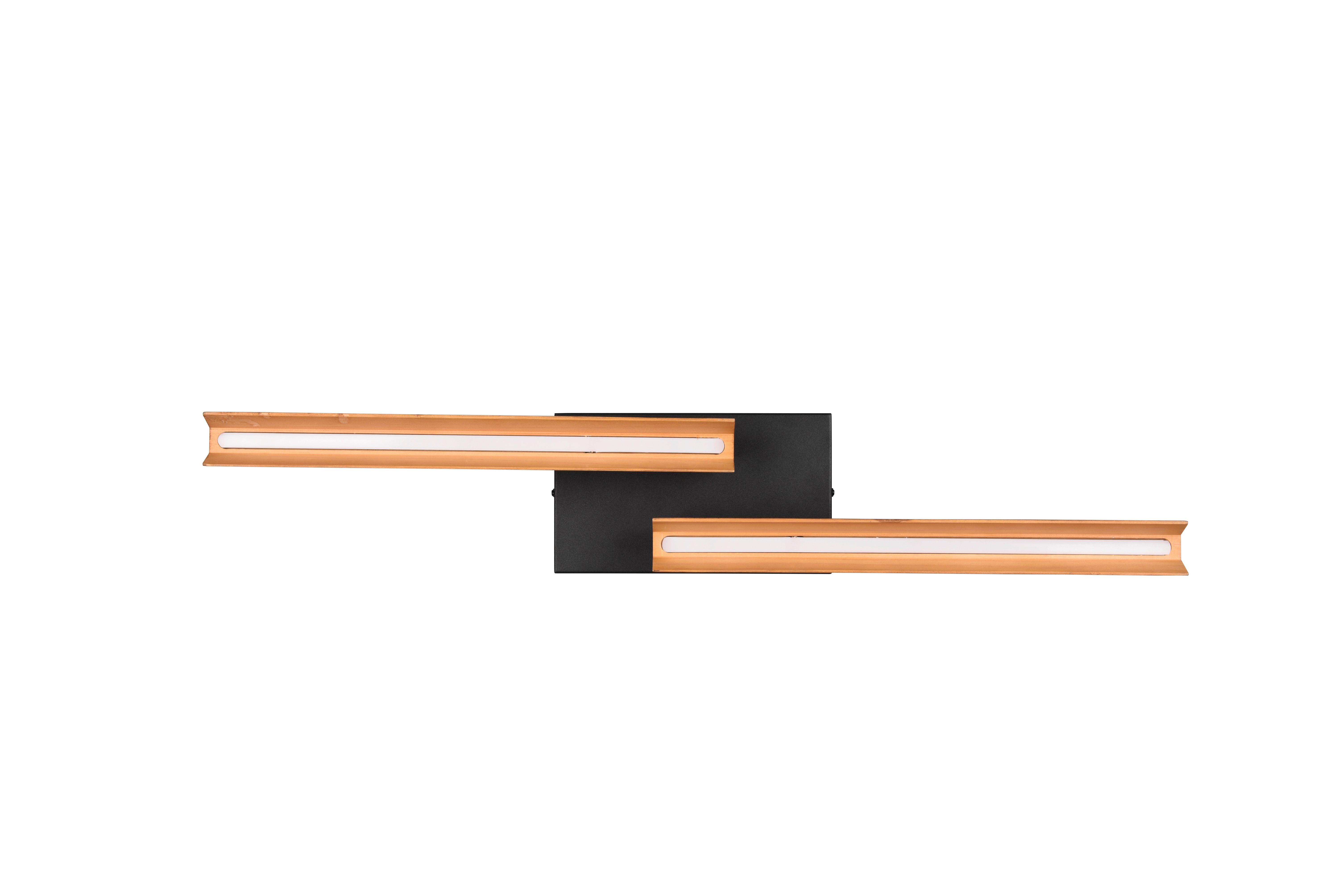 LAMPA SUFITOWA LED 641610232 KERALA - czarny/brązowy, Design, metal/drewno (14,5/83/11,5cm) - Trio Leuchten