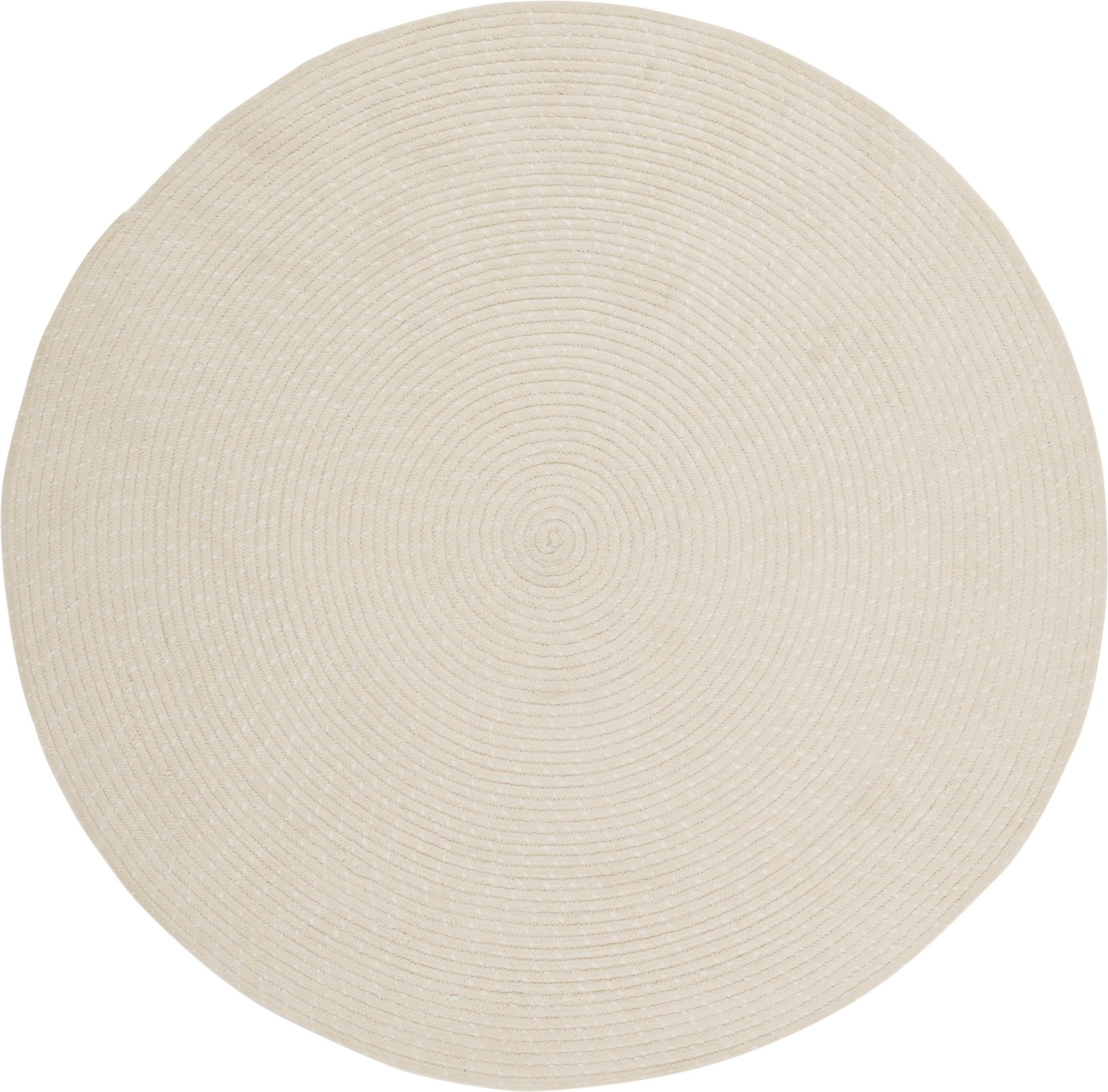 Handwebteppich Manila 1 in Naturfarben Ø ca. 100cm - Naturfarben, Basics, Textil (100cm) - Modern Living