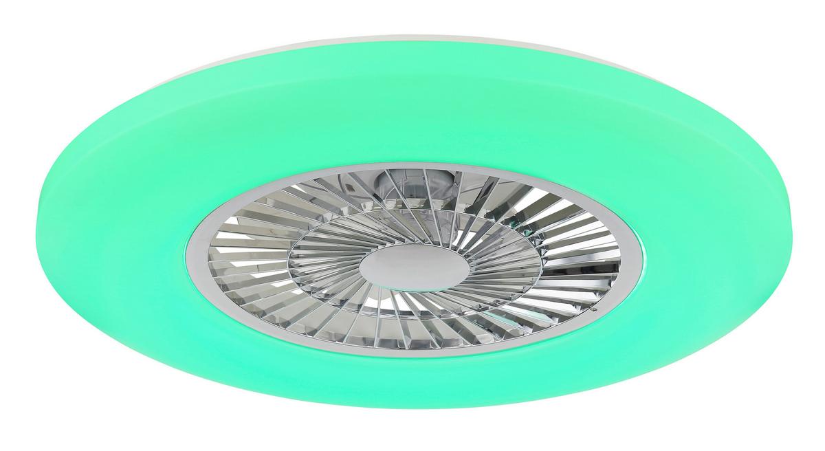 Stropni Ventilator Alva - bijela/prozirno, Basics, plastika (59,5/15,4cm) - Globo
