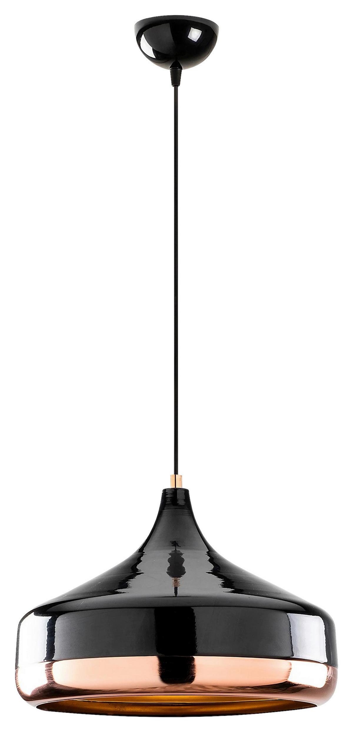 LAMPA WISZĄCA YILDO - 253-S - czarny/różowe złoto, Design, metal (36/122cm) - P & B