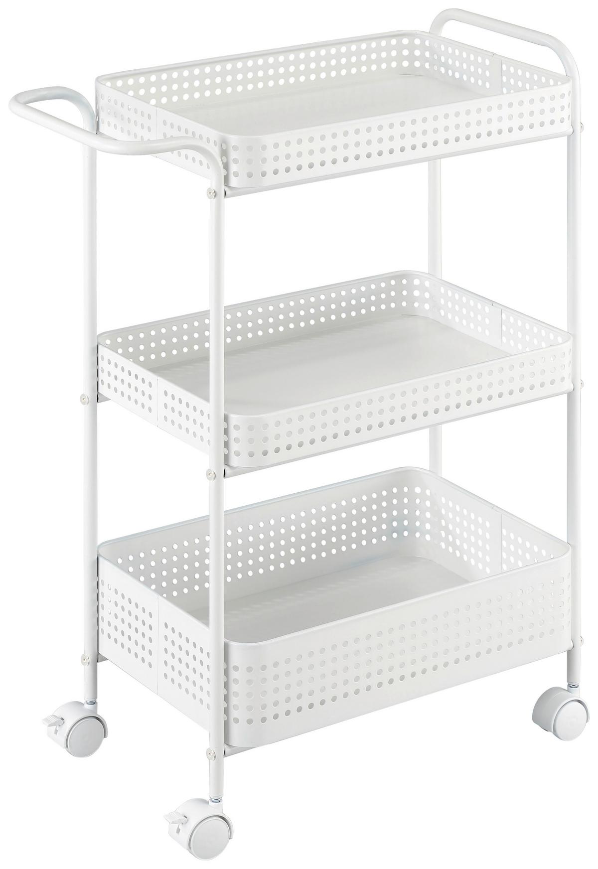 Kolica Za Serviranje Ancona - bijela, Moderno, metal/plastika (52/72/28cm) - Modern Living