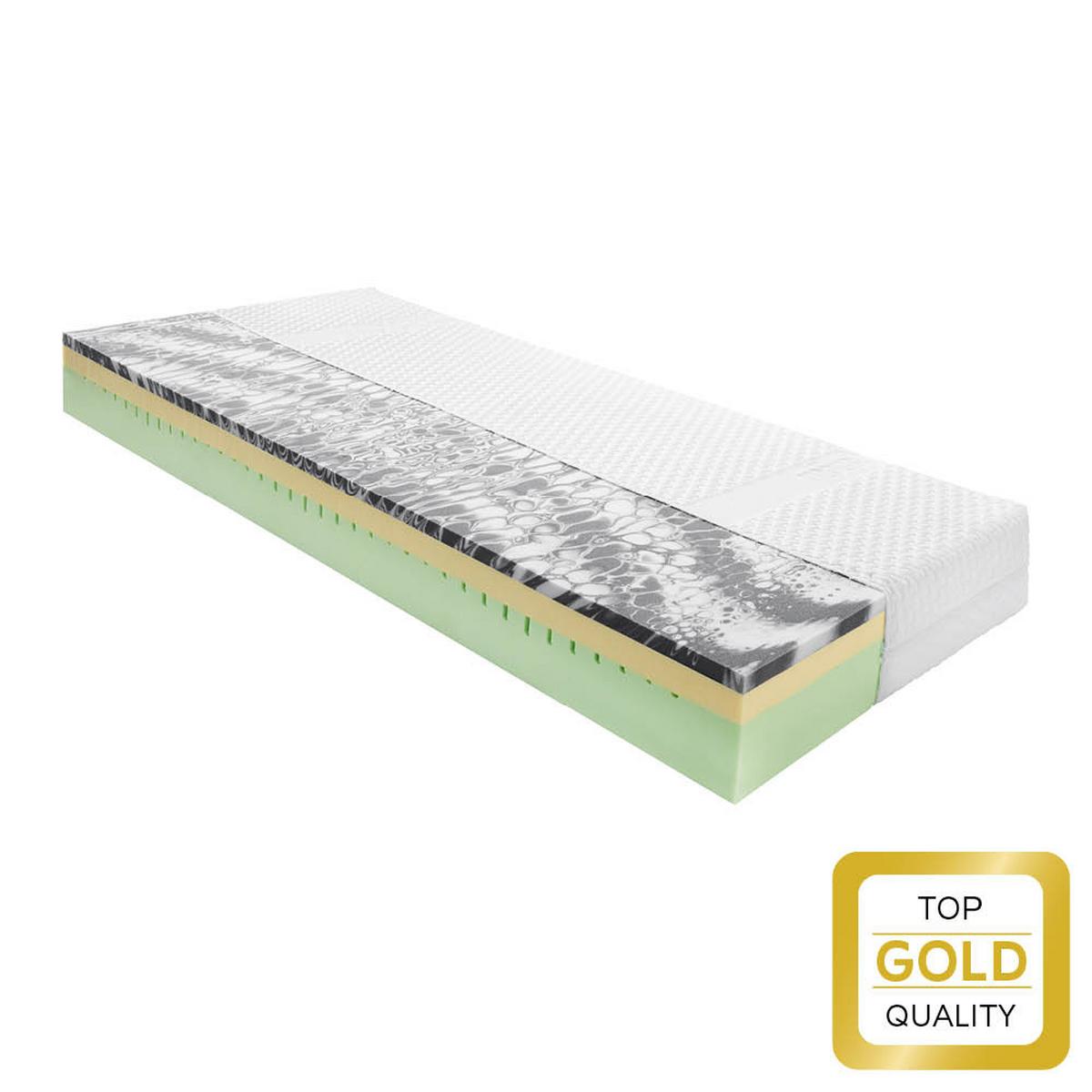 Viscomatratze Royal Duo Memory H2 ca. 140x200cm - Weiß, Textil (140/200cm) - Premium Living