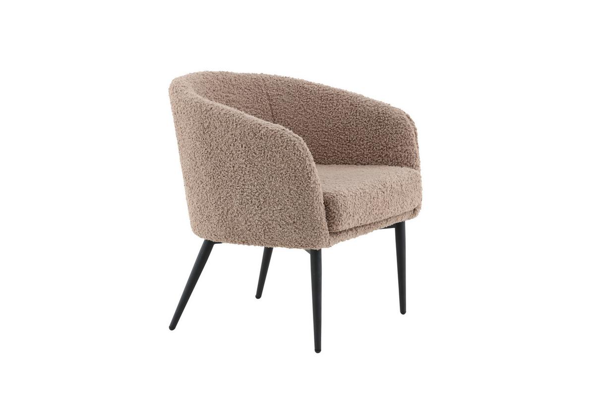 SESSEL FLUFFY - Design, Textil/Metall (83/70/64cm) - Livetastic