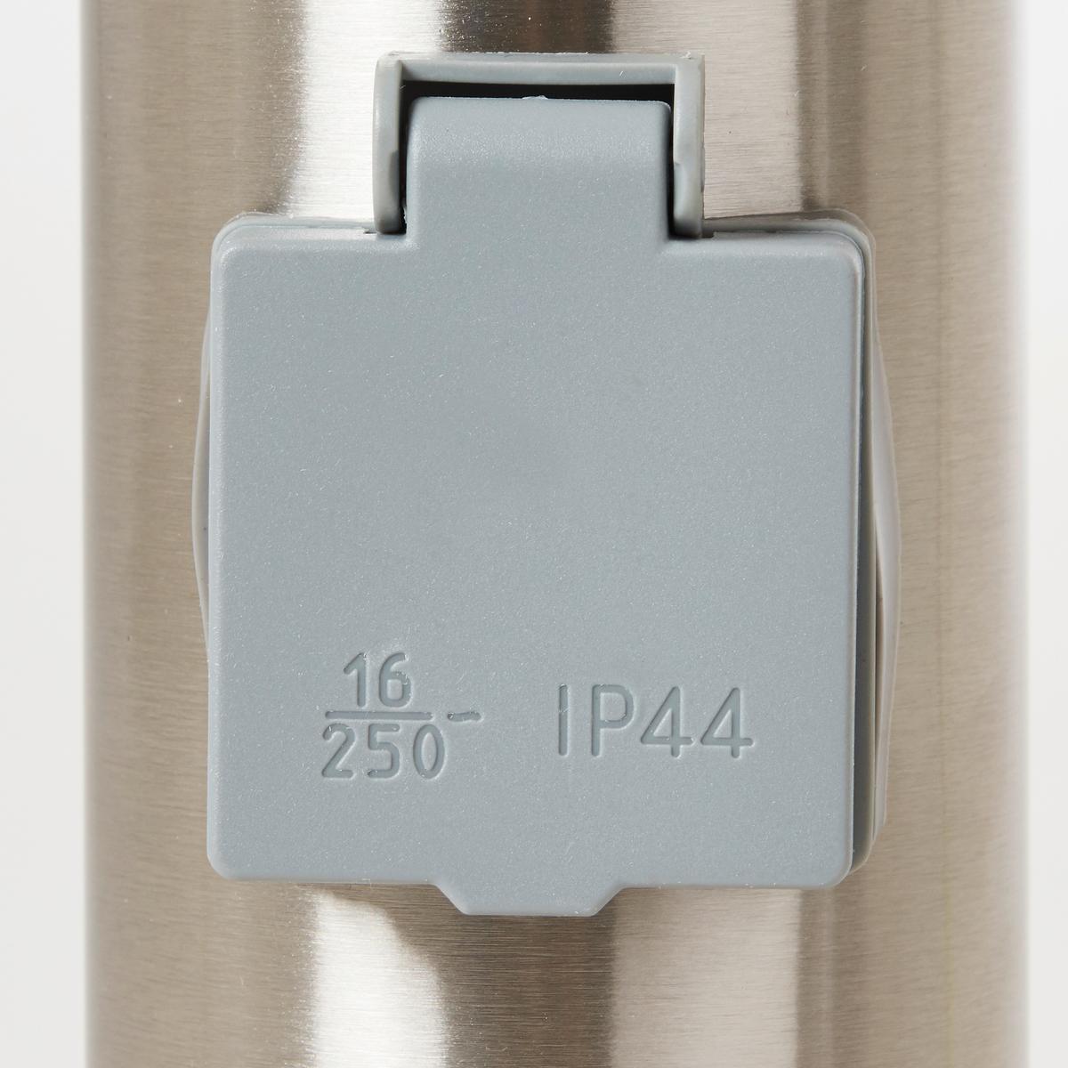 Sockelleuchte Chorus Edelstahlfarben max. 40 Watt - Edelstahlfarben, KONVENTIONELL, Kunststoff/Metall (7,5/49,5cm) - Brilliant