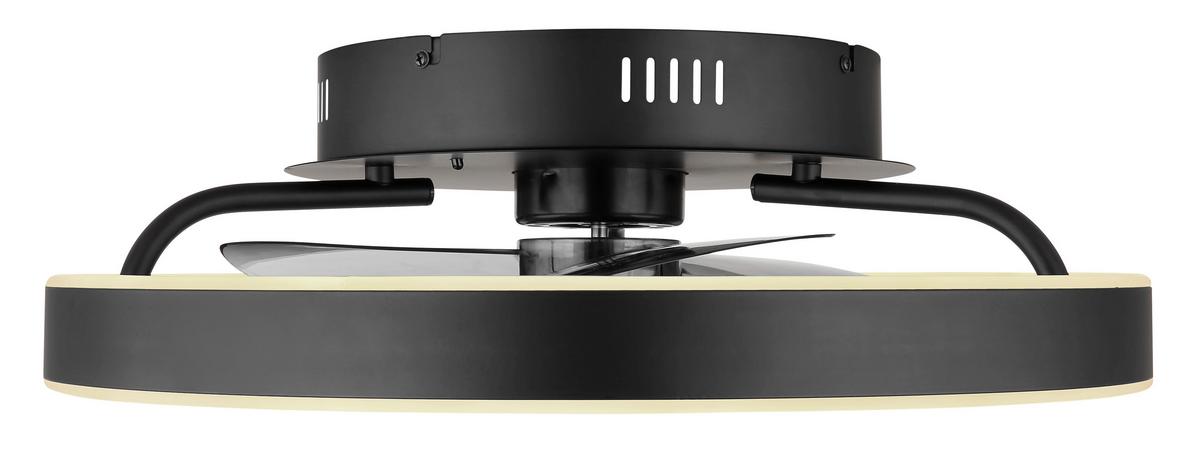 DECKENVENTILATOR 03634 CONWAY - Weiss/Schwarz, Konventionell, Kunststoff/Metall (50/14,5cm) - Globo