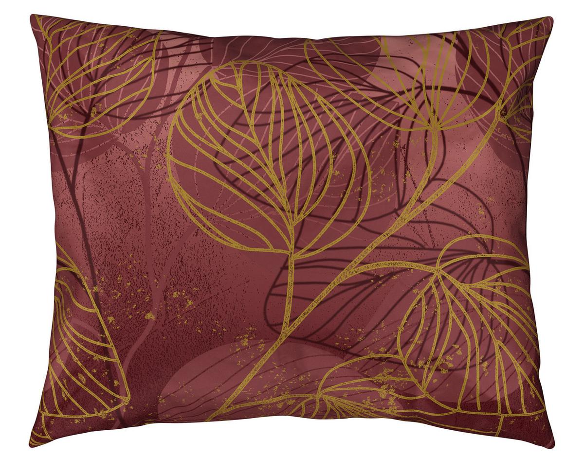 Bettwäsche Britt ca. 160x210cm - Weinrot, Konventionell, Textil (160/210cm) - Premium Living