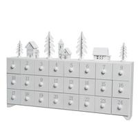 Calendar de advent White Wood - Basics (7/44,5/28cm)