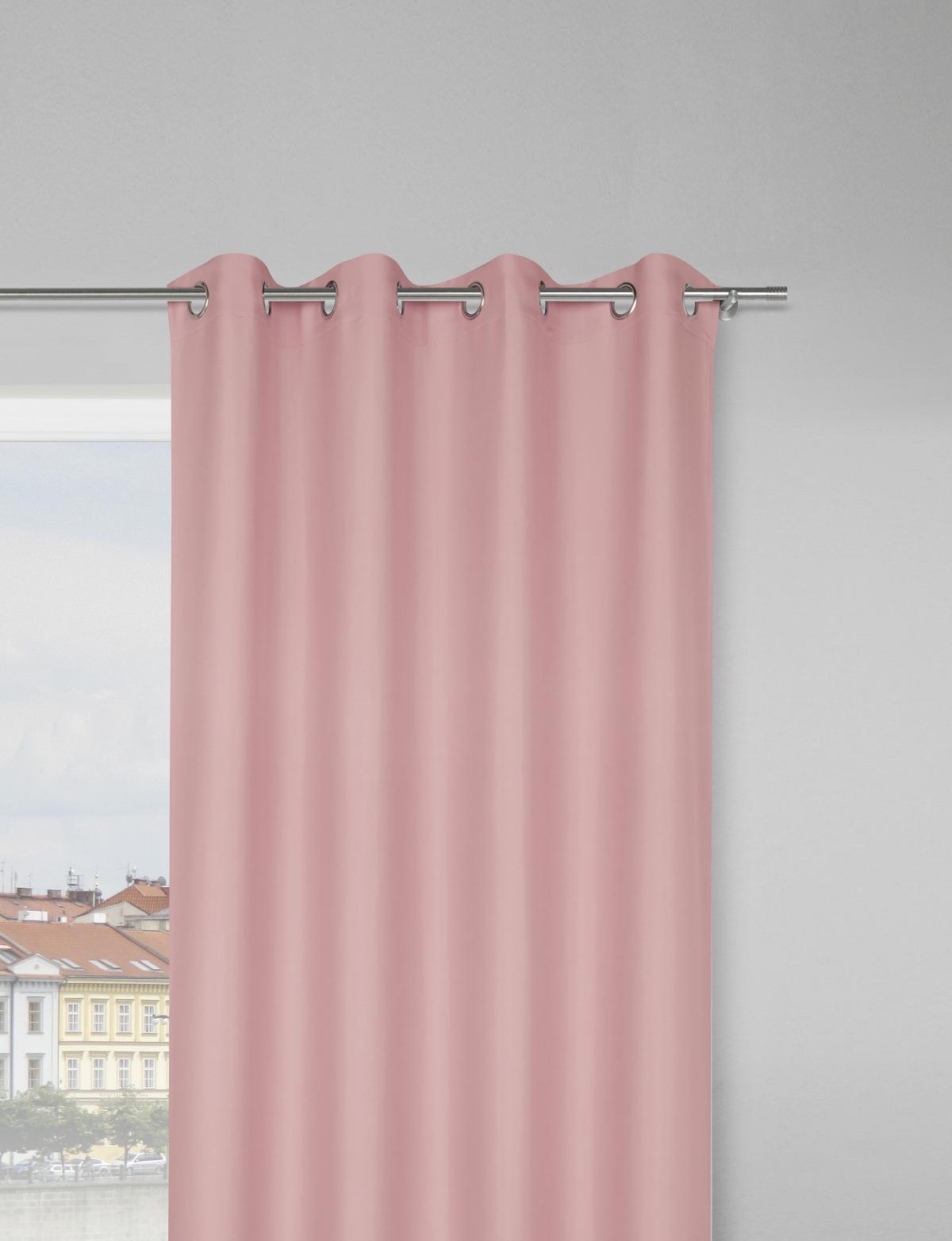 Ösenschal Abby in Rosa ca. 140x235cm - Rosa, KONVENTIONELL, Textil (140/235cm) - Modern Living