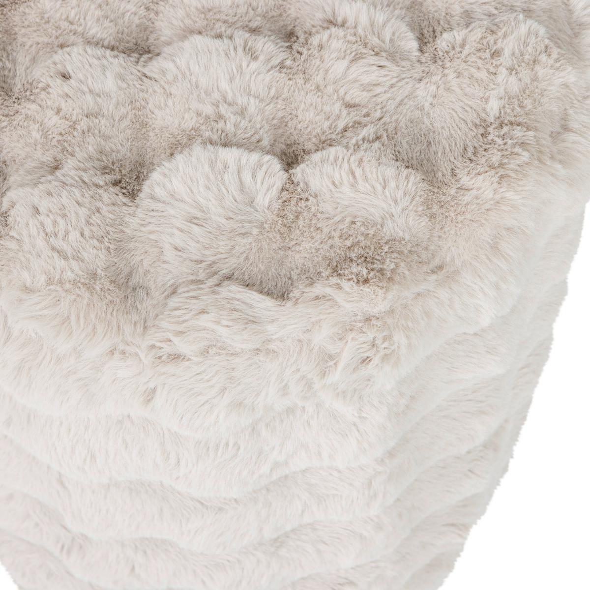 HOCKER Olven Naturfarben B: 46cm - Naturfarben, Design, Textil (46/46/46cm) - Livetastic
