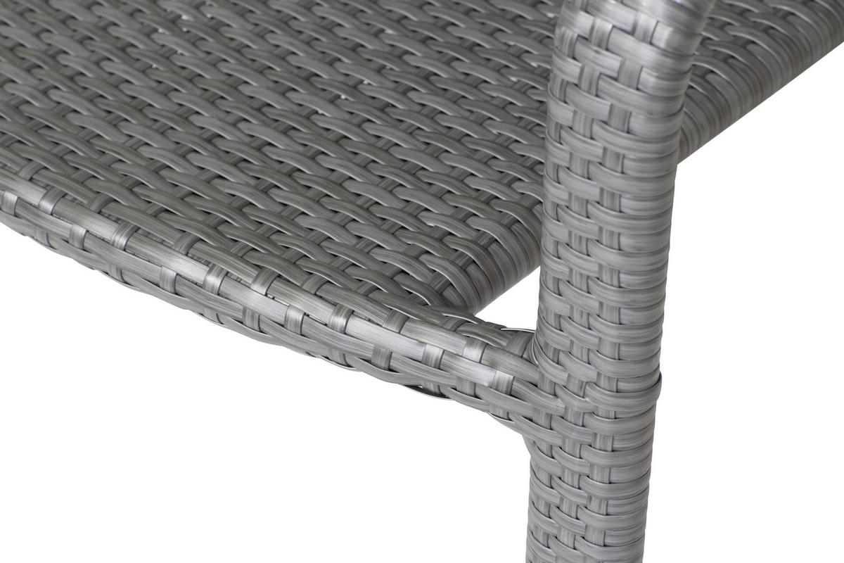 Stapelsessel Grau wetterfest - Grau, MODERN, Kunststoff/Metall (56/83/60cm) - Siena Garden