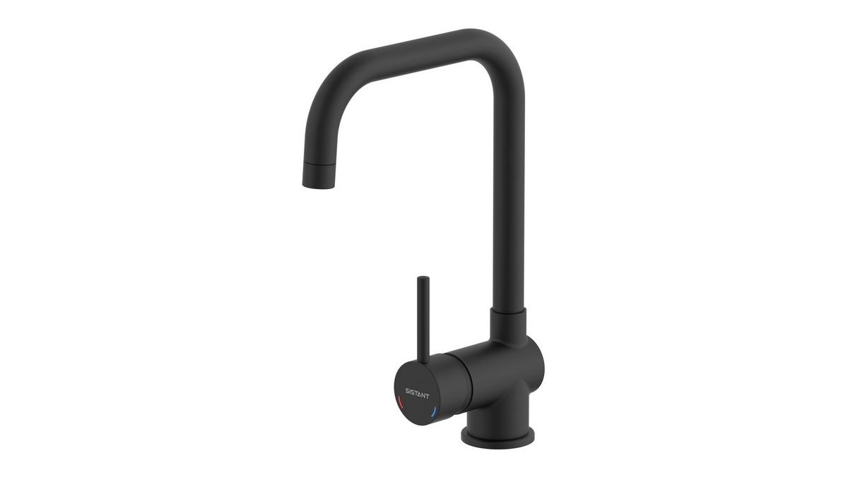 Küchenarmatur Sistant Stockholm Schwarz - Schwarz, Basics, Metall (5,7/33/23,1cm) - Sistant