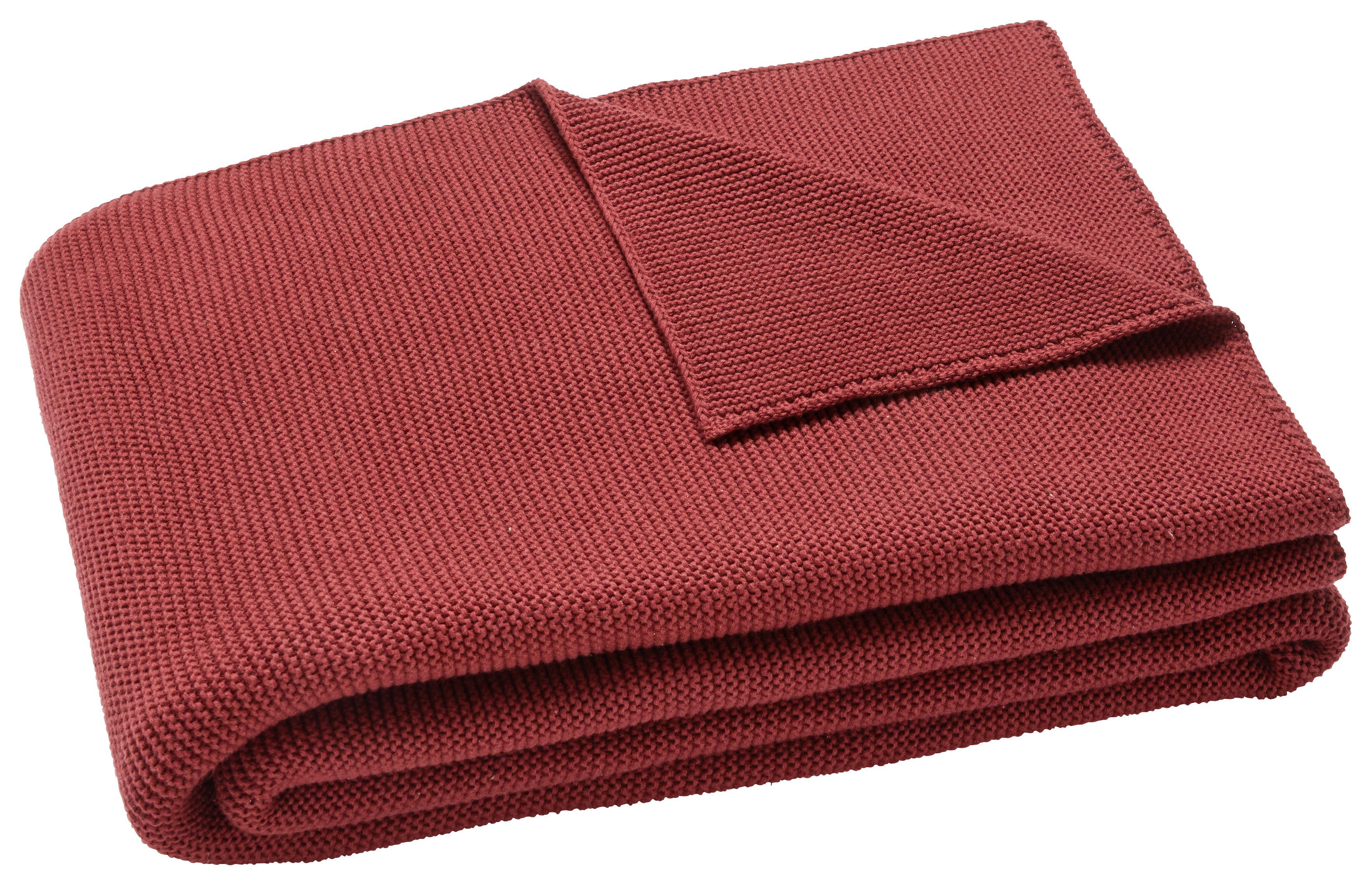 Odeja Ines - vinsko rdeča, Moderno, tekstil (130/170cm) - Premium Living