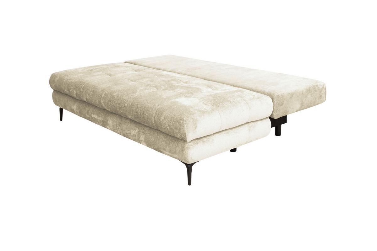 Canapea extensibila PERLA - crem, Konventionell, textil (203/94/96cm)
