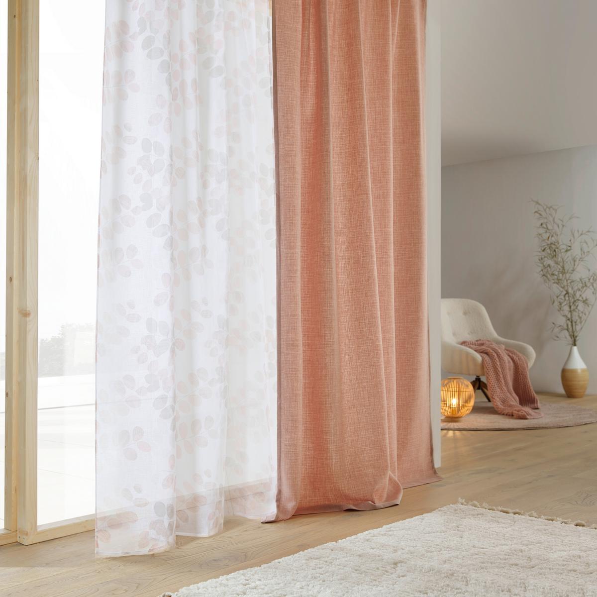 Fertigvorhang Endless ca. 140x245cm - Rosa, KONVENTIONELL, Textil (140/245cm) - Modern Living