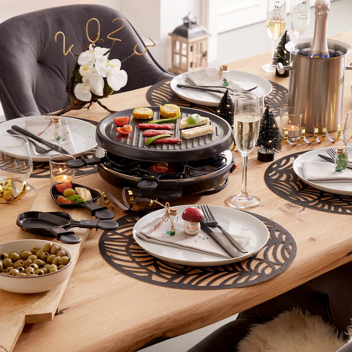 GRILL RACLETTE PK-R 066 - czarny, Konventionell, tworzywo sztuczne/metal (36.5/13/32.5cm) - Silva Homeline