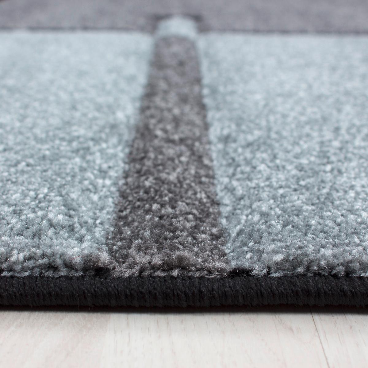 Flachwebeteppich Hawaii Grau ca. 140x200cm - Grau, Basics, Textil (140/200cm) - Novel