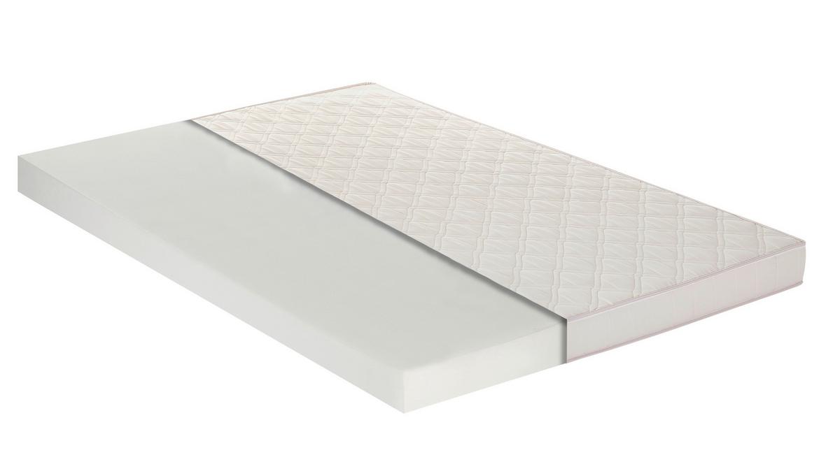 Kaltschaummatratze Basci Plus H2/3 ca. 140x200cm - Weiß, Basics, Textil (140/200cm) - P & B