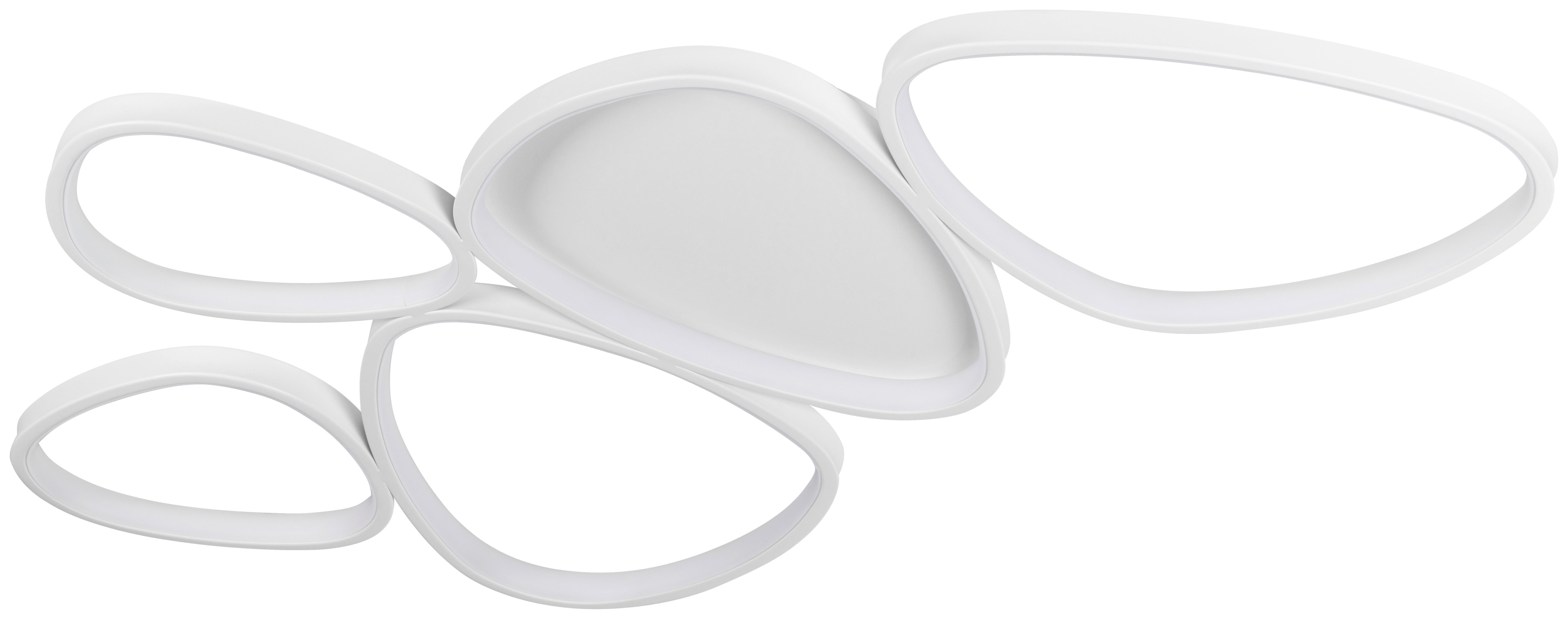 LED-TAKLAMPA WHITI - vit, Modern, metall/plast (109/55/5.2cm) - Mömax