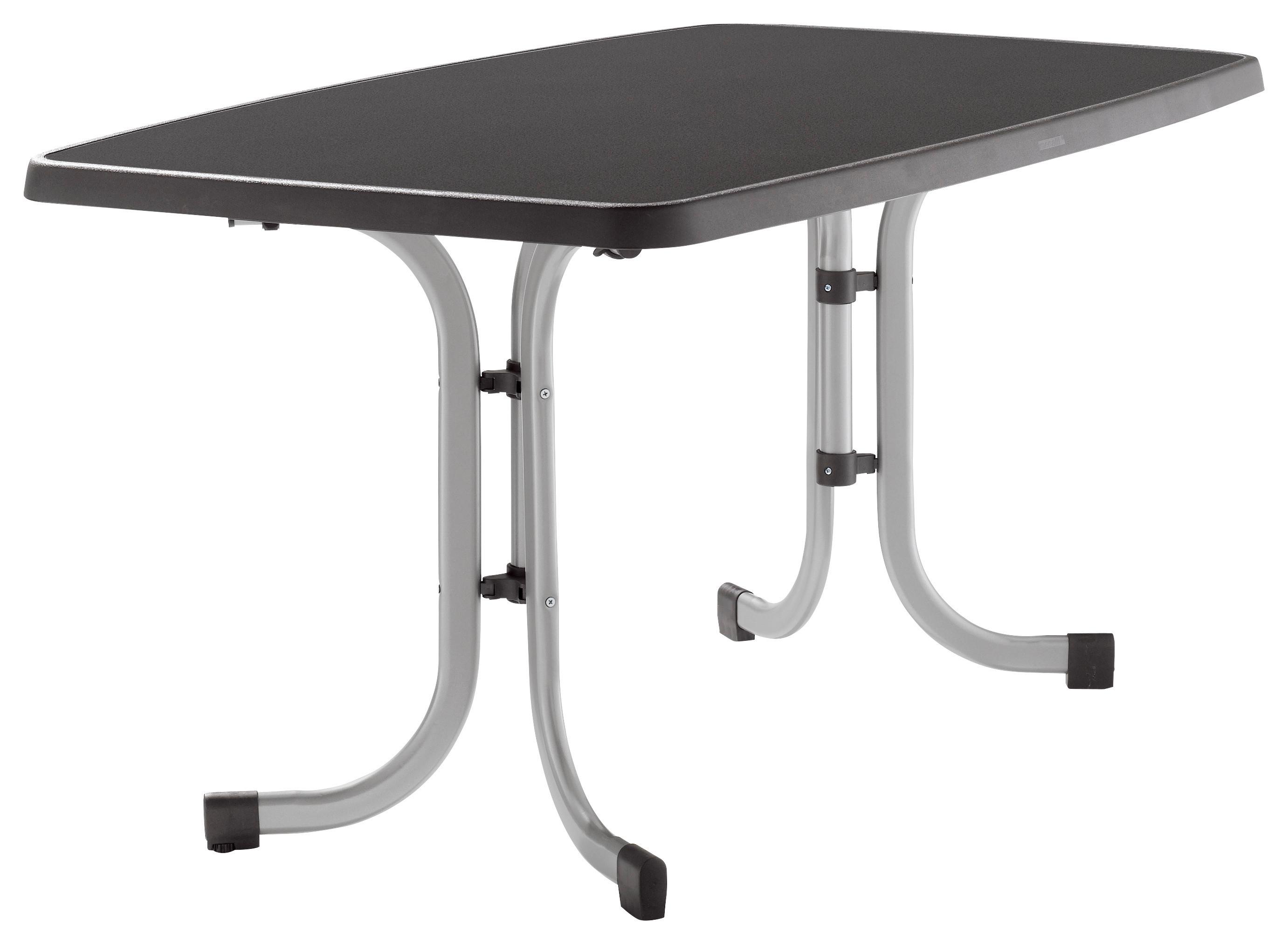 Gartentisch ca.150x90x72cm Anthrazit - Anthrazit/Graphitfarben, MODERN, Holzwerkstoff/Metall (150/90/72cm) - Sieger