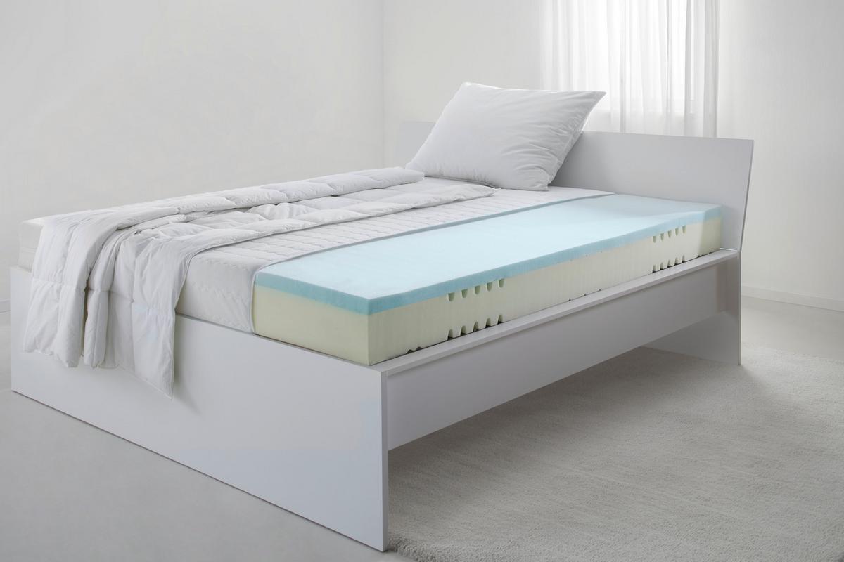 Matelas en mousse Gel One 20 ca. 80x200cm - Weiss, Textil (80/200cm) - Premium Living