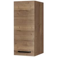 Küchenoberschrank Structura Eiche dunkel - Eiche dunkel/Schwarz, MODERN, Holzwerkstoff/Metall (30/72/35cm) - Nobilia