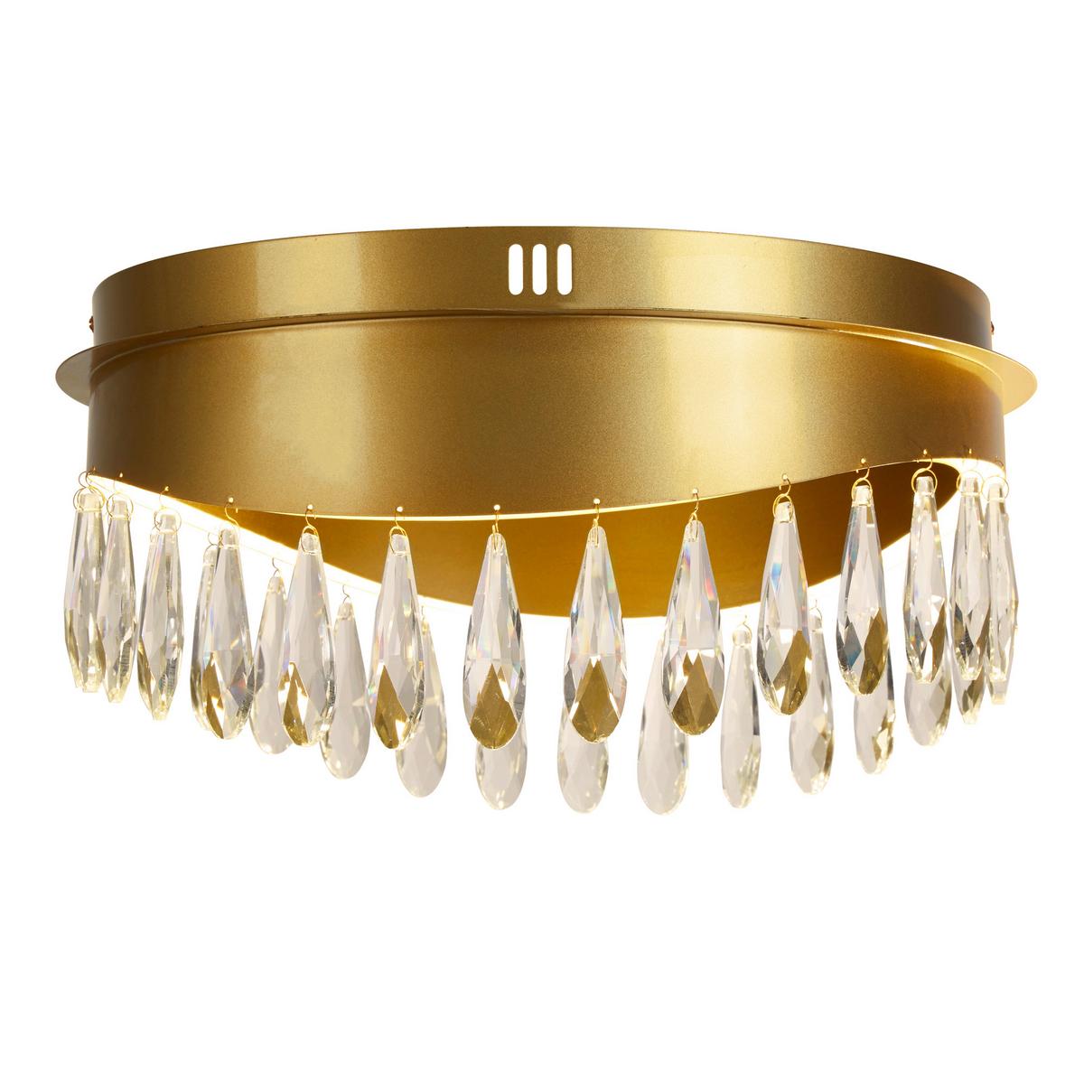 LED Mennyezeti Lámpa Jewel 19211-1go - aranyszínű, Lifestyle, üveg/fém (43/22cm)