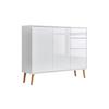 Kommode Mailand Typ 10 Weiß - Weiß Hochglanz/Weiß, MODERN, Holz/Holzwerkstoff (105,5/86/33cm) - MID.YOU