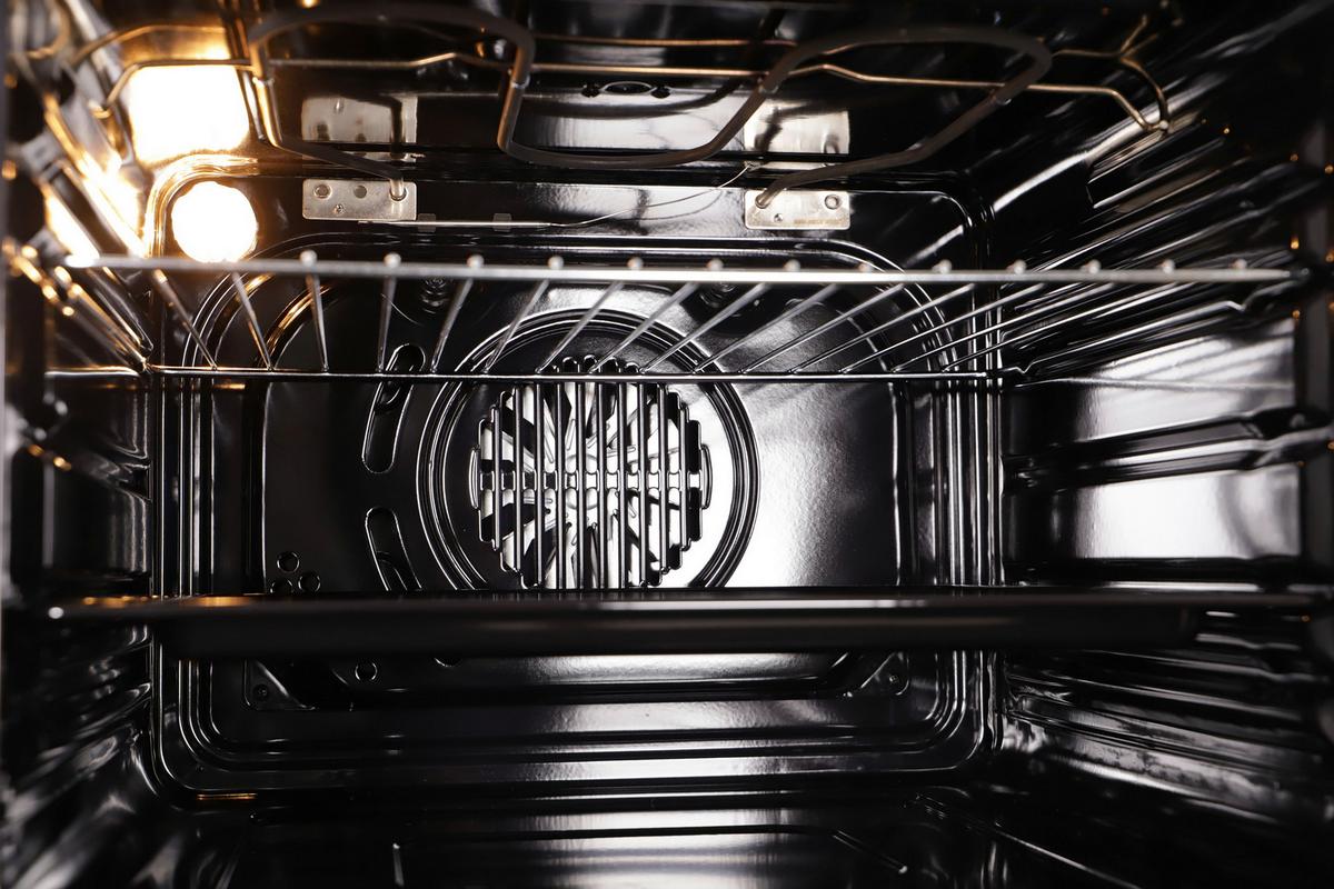 Einbaubackofen AB121-26 Schwarz - Edelstahlfarben/Schwarz, Trend, Glas/Metall (59,4/59,5/52,1cm) - Respekta