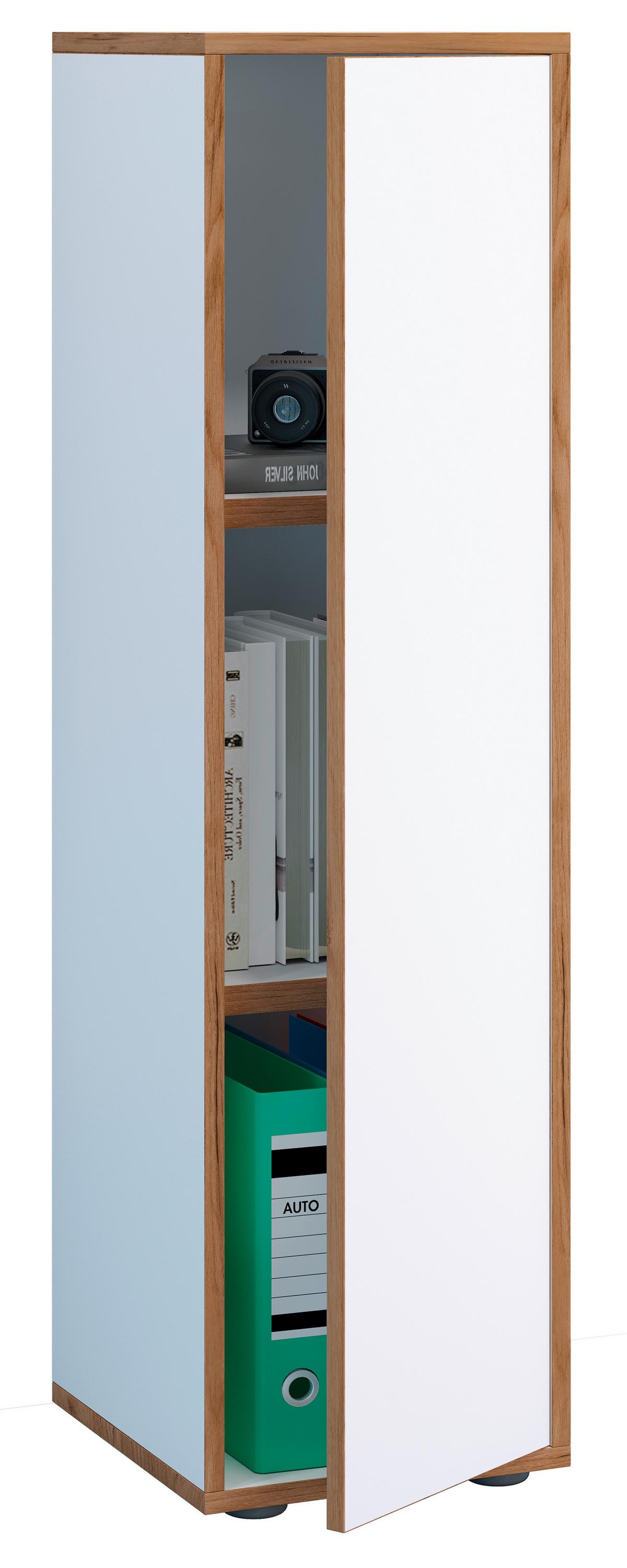 SCHUHSCHRANK SALIA - Honigeiche/Anthrazit, Design, Holzwerkstoff/Kunststoff (60/110/33cm) - MID.YOU