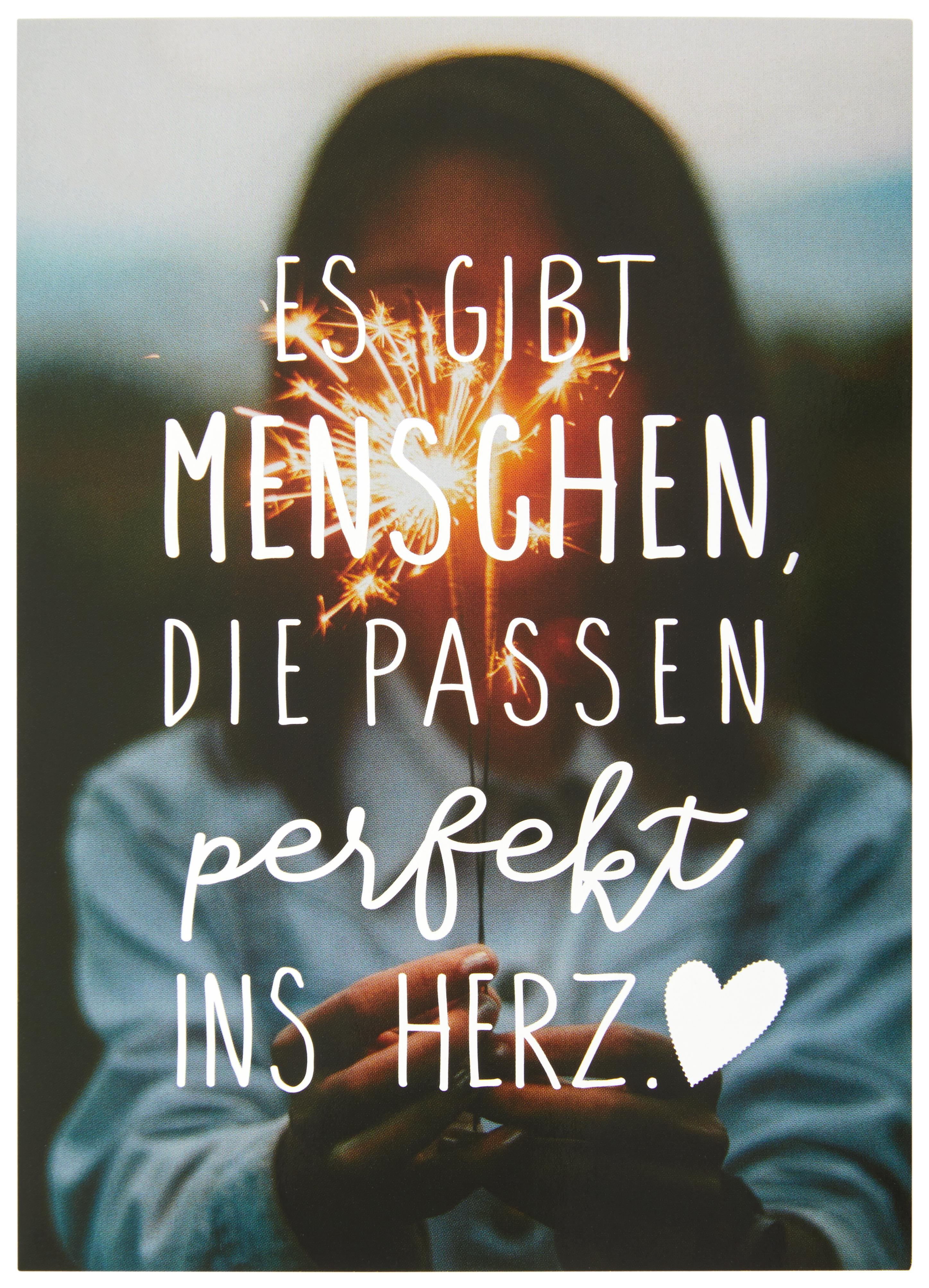 Postkarte Statements in Schwarz - Multicolor, Papier (10,5/14,8cm) - VS Visual Statements