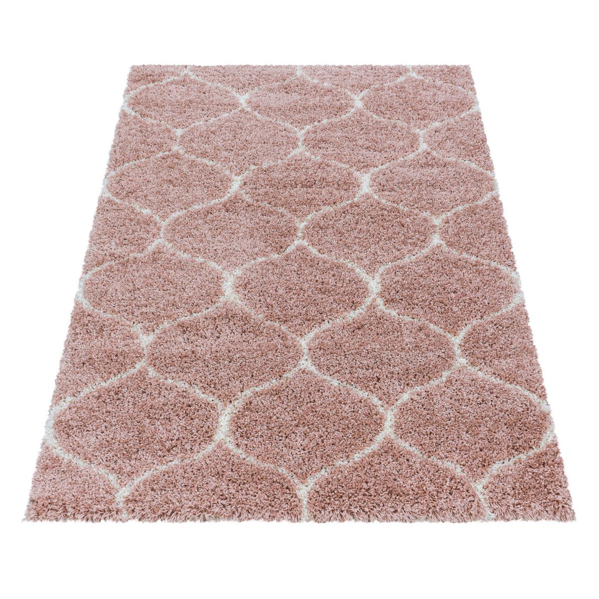 Webteppich Salsa Rosa ca. 200x290cm - Rosa, Design, Textil (200/290cm)