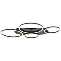 LED-Deckenleuchte Big Schwarz max. 40 Watt - Schwarz, MODERN, Kunststoff/Metall (82/52/5cm)