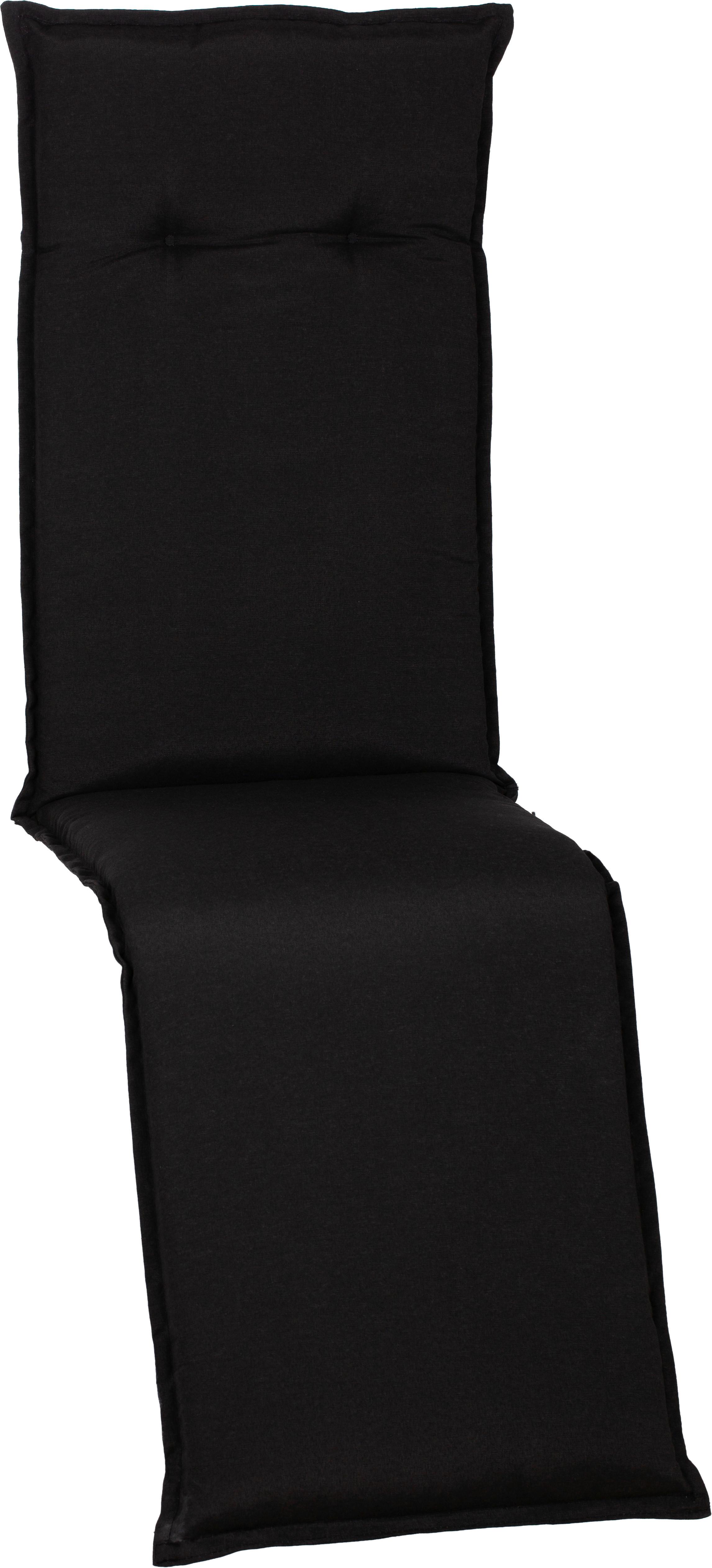 Relaxsesselauflage Trabzon ca.170x46x8cm Anthrazit - Anthrazit, Basics, Textil (170/46/8cm)
